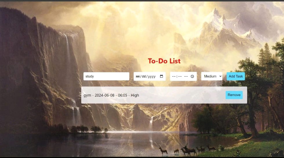 To do list